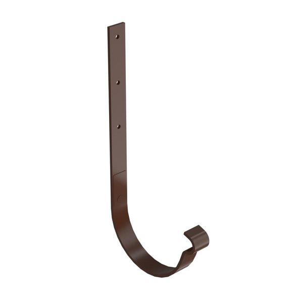 Bryza Gancio Per Grondaia Diritto Zincato Ø 150 Mm, Marrone Ral 8017-image