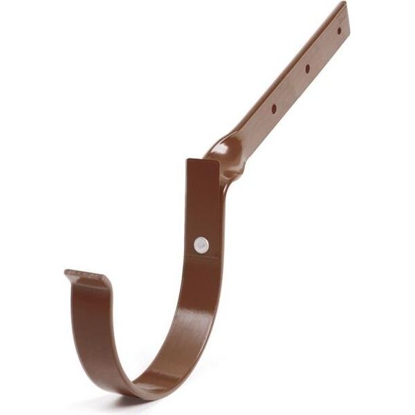Bryza Gancio Snodato Per Grondaia In Metallo Ø 125 Mm, Marrone Ral 8017-image