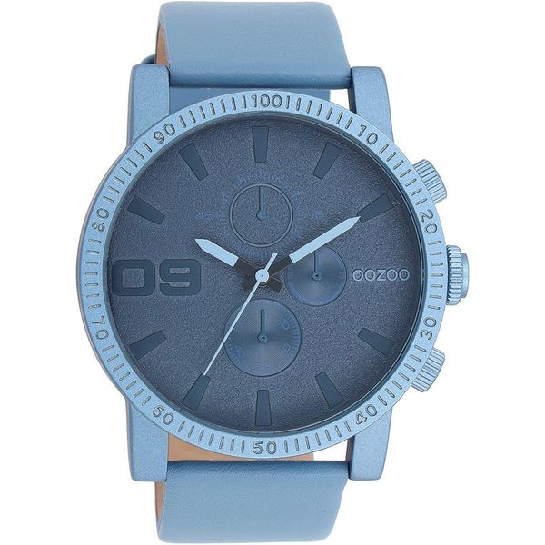 Oozoo Orologio Da Polso In Pelle Blu Orologi Da Donna-Uomo Analogici Al Quarzo UOC11216-image