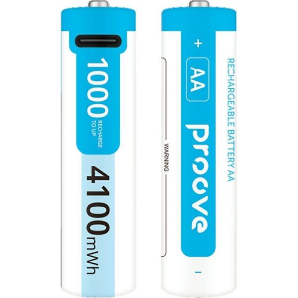 Accumulatore Proove Aa 4100Mwh 2Szt BiałY-image