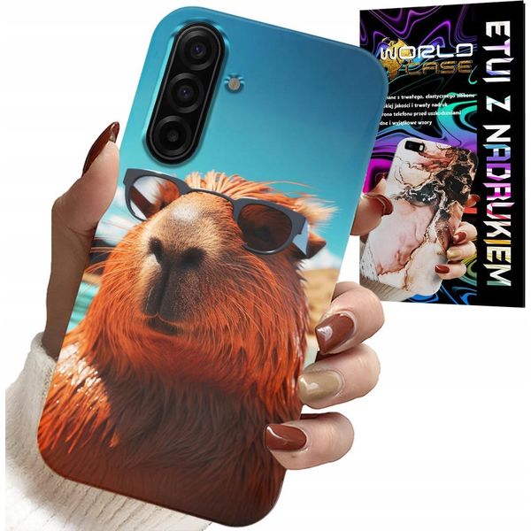Samsung Galaxy A17 5G - Custodia SłOdka Kapibara, Capibara + SzkłO-image