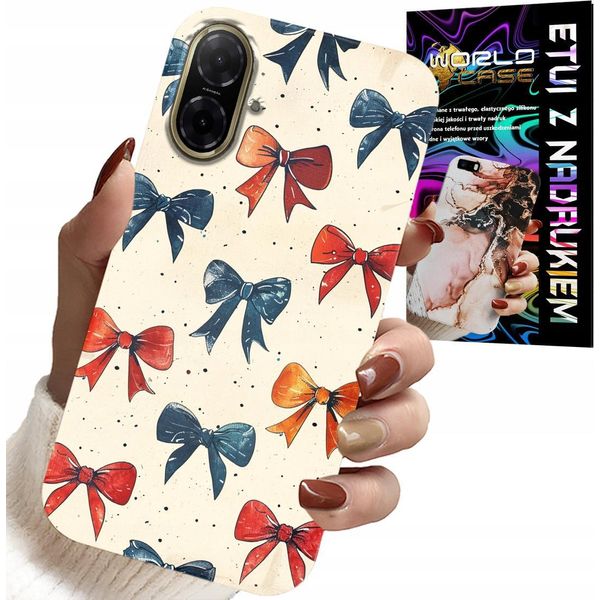 Custodia Per Samsung Galaxy A07 4G - Nastro Colorato Con Motivi Alla Moda-image