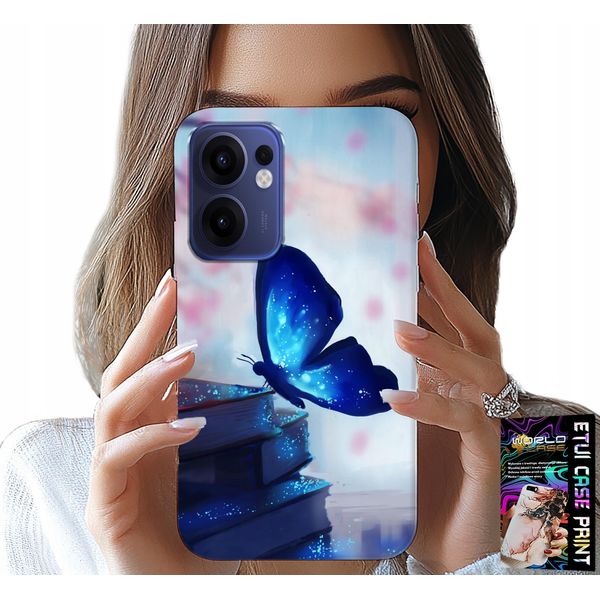 Custodia Per Oppo Find X5 Lite - Farfalla Blu, Farfalla, Disegni Femminili-image