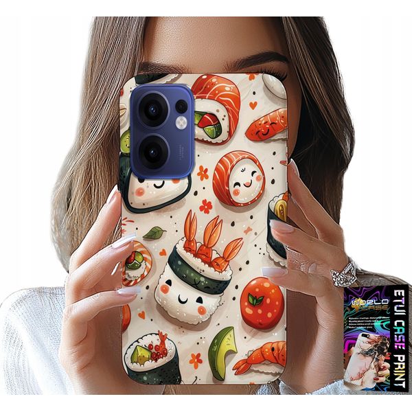 Custodia Per Oppo Find X5 Lite - Custodia Sushi Dolce E Sorridente-image