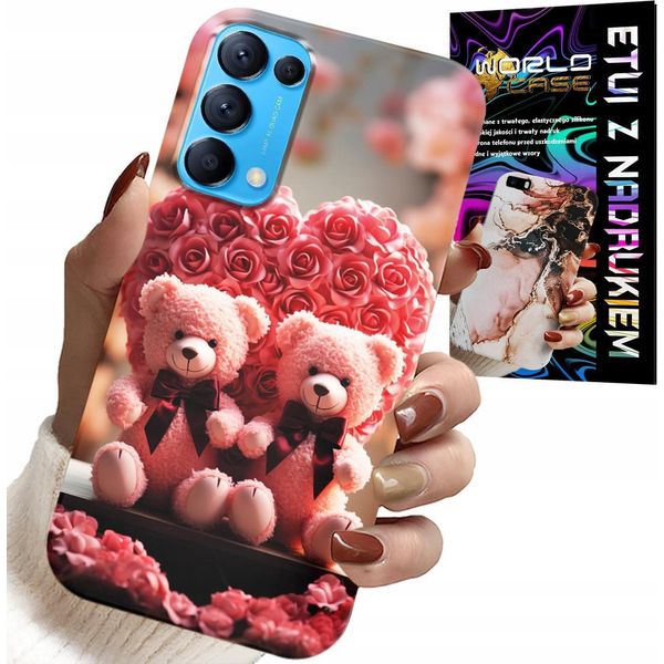 Custodia Per Oppo Find X3 Lite - Cuore Della Famiglia Rose Bowl + Vetro-image
