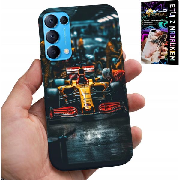 Custodia Per Oppo Reno5 4G 5G - F1 Formula 1 Auto Da Corsa Disegni Multipli-image