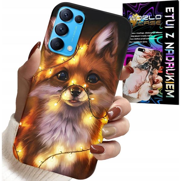 Custodia Per Oppo Find X3 Lite - Custodia Animali Foresta Volpe + Vetro-image