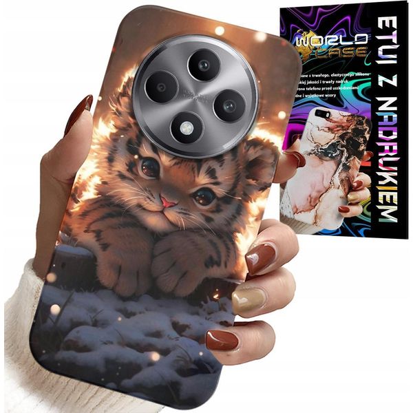 Custodia Per Oppo Reno12 F / 12Fs 5G - Custodia Stampata Con Una Tigre Carina-image