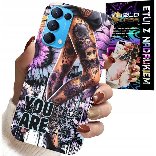 Custodia Per Oppo Reno5 4G 5G - Disegni Femminili Sei Donna Con Tatuaggio-image