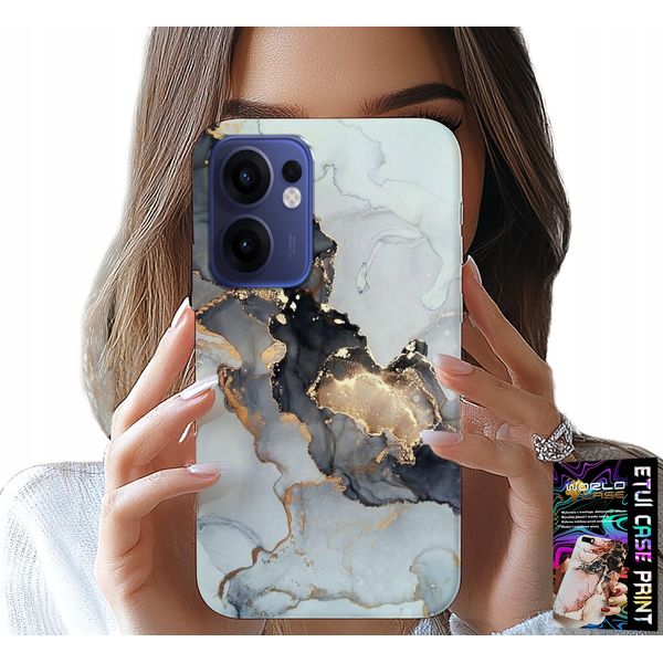 Custodia Per Oppo Find X5 Lite - Modelli Femminili Eleganti In Marmo Alla Moda-image