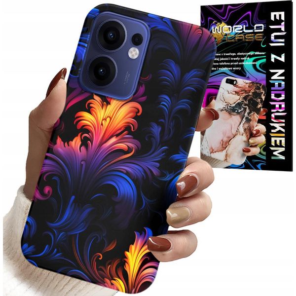 Custodia Per Oppo Find X5 Lite - Modelli Colorati Astratti + Foil-image