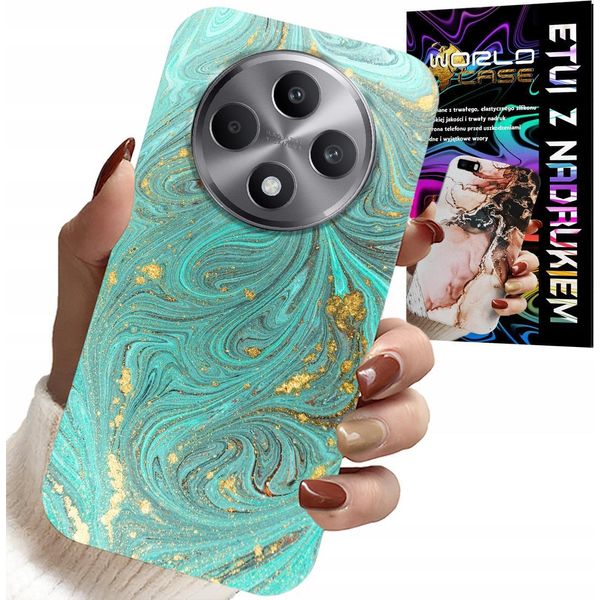 Custodia Per Oppo Reno12 F / 12Fs 5G - Modelli Marmorizzati + Vetro Temperato-image