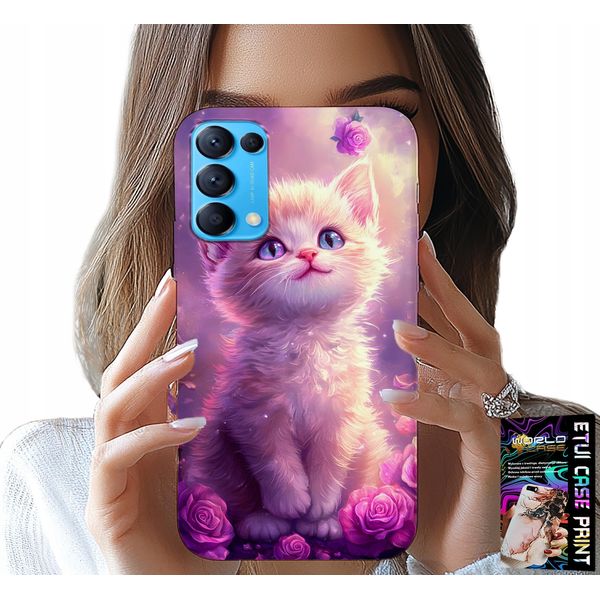 Custodia Per Oppo Reno5 4G 5G - Gatto Carino, Gatto, Modelli Con Animali-image
