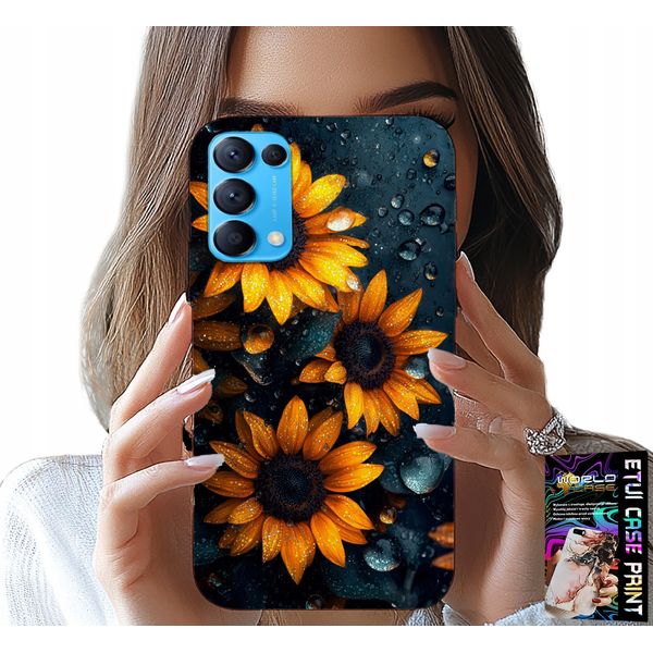 Custodia Per Oppo Find X3 Lite - Girasoli, Girasole, Disegni Floreali-image