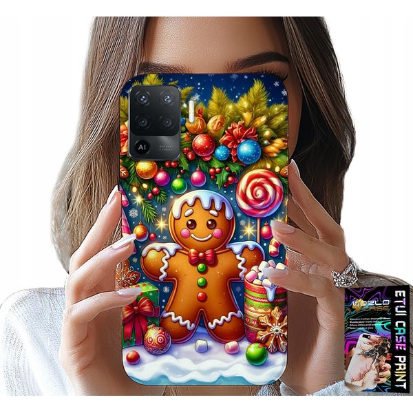 Custodia Per Oppo F19 Pro - Pan Di Zenzero, Motivi Natalizi + Vetro-image