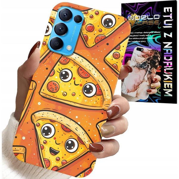 Custodia Per Oppo Find X3 Lite - Custodia Per Pizza Dolce E Sorridente + Vetro-image