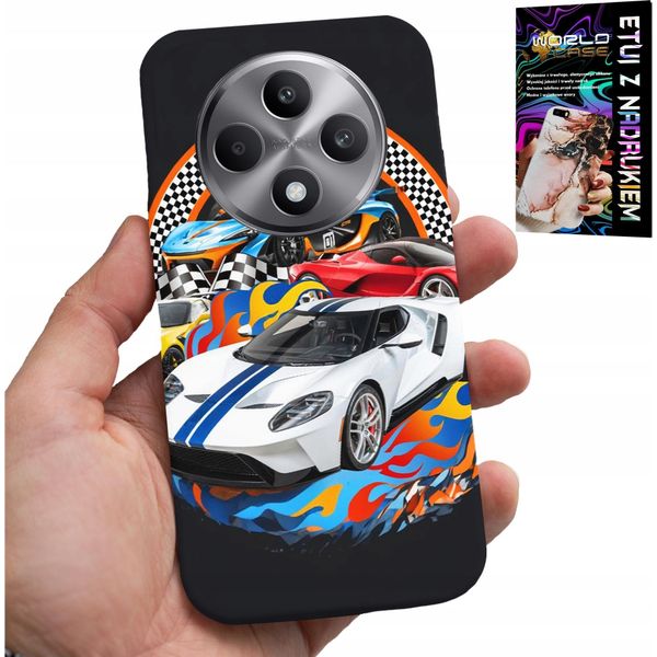 Custodia Per Oppo Reno12 F / 12Fs 5G - Auto Sportive, Custodia Da Corsa + Vetro-image