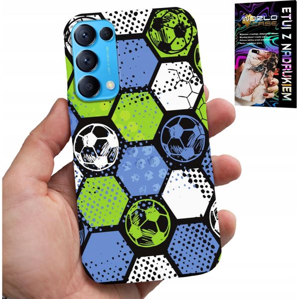 Custodia Per Oppo Find X3 Lite - Custodia Per Il Calcio Con Motivi A Sfondo Calcistico-image