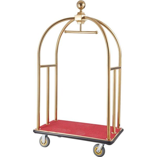Carrello Portabagagli Per Hotel 500Kg - 1080X640X1860Mm Carrello Portabagagli - Carrello Per Hotel Color Oro-image