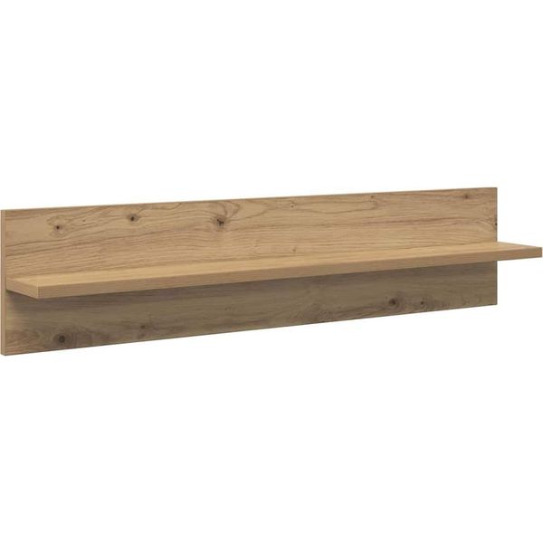 Vidaxl Mensole Da Parete 4 Pezzi Rovere Artigianale 80 X 11,5 X 18 Cm Materiale A Base Di Legno-image