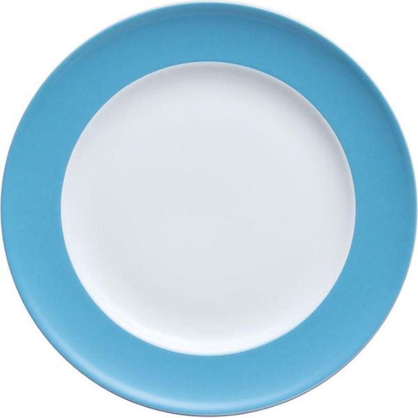Thomas Sunny Day Suppenteller, Pastateller, Teller, Porzellan, Waterblue / Blau, SpüLmaschinenfest, 23 Cm, 10323-image