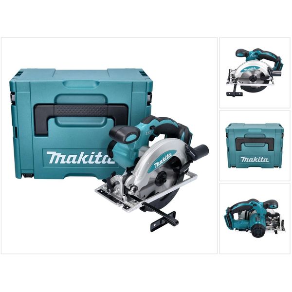 Sega Circolare Portatile A Batteria Makita Dss 610 Zj 18V 165 Mm + Set Makita Makpac Misura 3 + Inserto-image