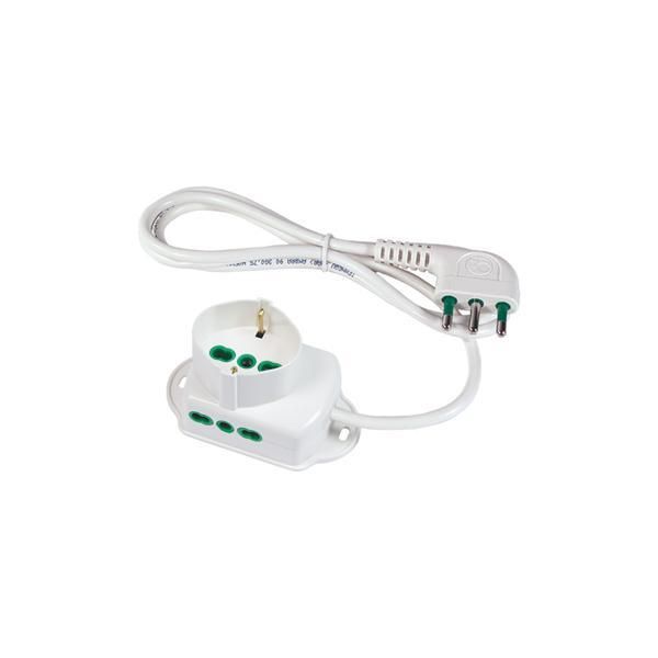 Fanton 42105 Cavo Di Prolunga 1,5 M 3 Prese Ca Bianco-image