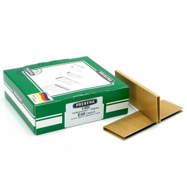 Prebena E40CNKHA Graffe 40 Mm Tipo E 4600 Pezzi Zincate Temprate-image