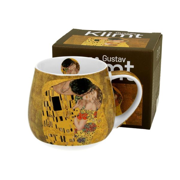 Duo Tazza Da Caffè Klimt Il Bacio In Porcellana, Mug, Tazza Da Tè, Tazza Da Caffè Con Manico 430 Ml-image