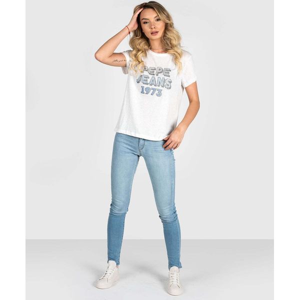Pepe Jeans Jeans "Soho"" - PL210804PB72 | Soho - Blu- Taglia: 25(EU)"-image