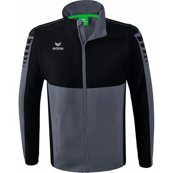 Erima Six Wings Giacca Con Maniche Staccabili Uomo - Grigio Ardesia / Nero-image
