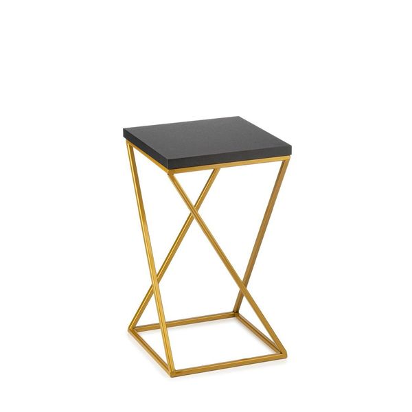 Howhomely Portafiori Loft Nero 40 Cm - Sgabello Fiore, Colonna Fiore Moderna-image