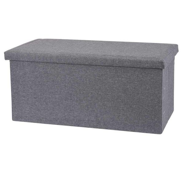H&S Decoration Storage Buff Grigio Scuro 38 Cm X 76 Cm X 40 Cm Decorazione Moderna-image