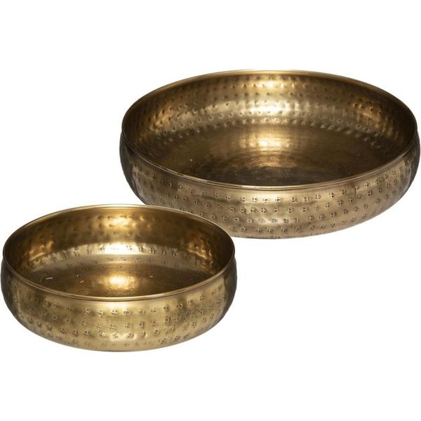 Set Aus 2 Schalen "Oasis"" - Metall - Vergoldet - Atmosphera Interior Designer"-image
