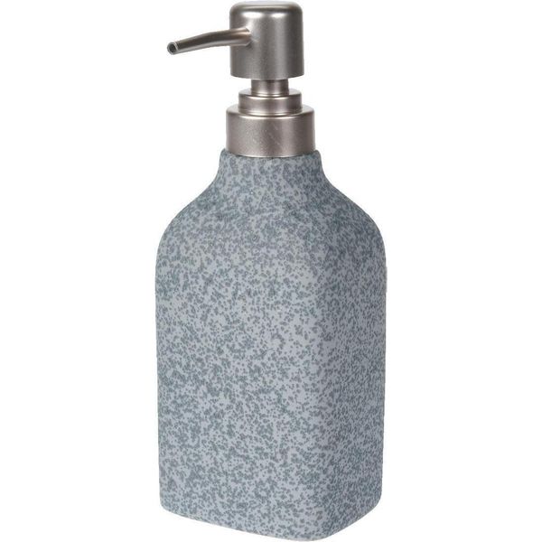 Distributore Di Sapone Da Bagno In Plastica Ceramica Grigio 20 Cm X 9,5 Cm X 7,4 Cm-image