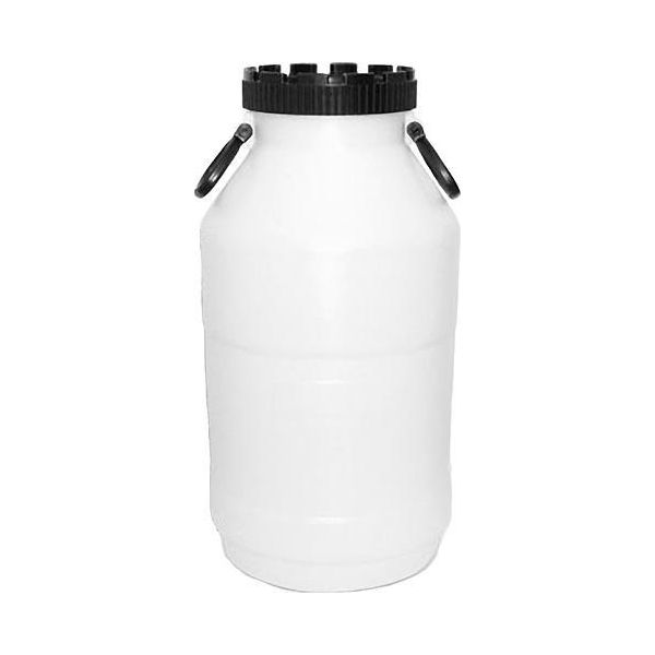 Barile Jpp 20 Litri, Fusto In Plastica A Bocca Larga Per Fermentazione, Acqua Potabile, Collo 145 Mm, Hdpe, 44,5 Cm-image