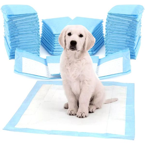 Zolta Tappetini Igienici Per Cani 45X35Cm - Set Di 100 Tappetini Per L'addestramento Dei Cani - Tappetino Igienico Per Animali Domestici - Accessori Per Cani A Casa E In Viaggio-image
