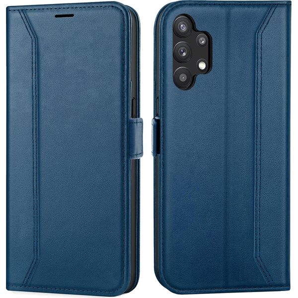 Custodia Per Cellulare Per Samsung Galaxy A13 4G Cover Flip Case Pieghevole Cover Protettiva, Blu-image
