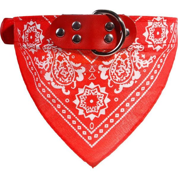 Collare Per Cani Con Bandana Rosso M-image