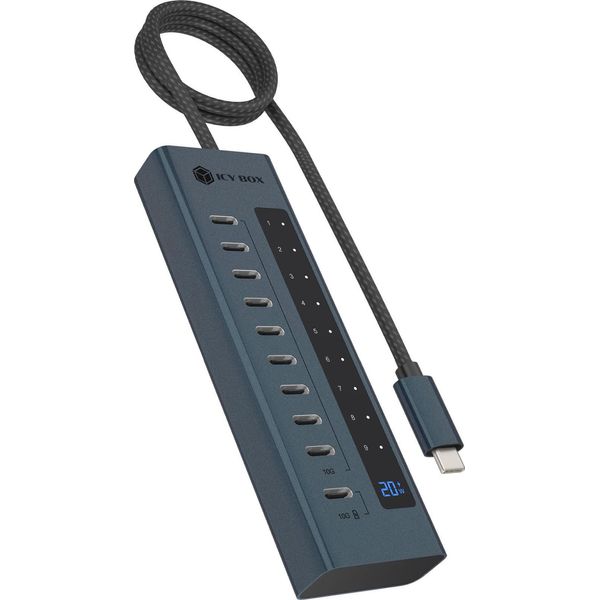 Icy Box IB-HUB1450-C31 Hub 10-In-1 Hub Icybox Usb 3.2 Con 10 Porte-image