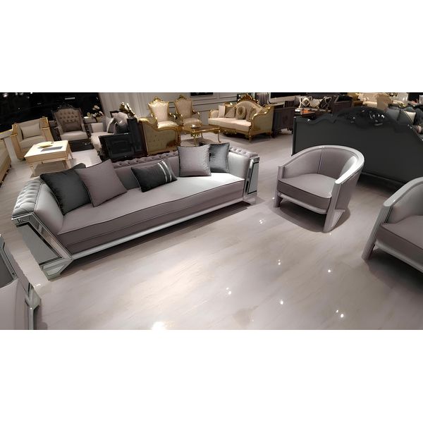 -Set Di Mobili Premium Per Il Soggiorno 3+3+1 Posti A Sedere Set Di Divani 2X Divani Poltrone-image