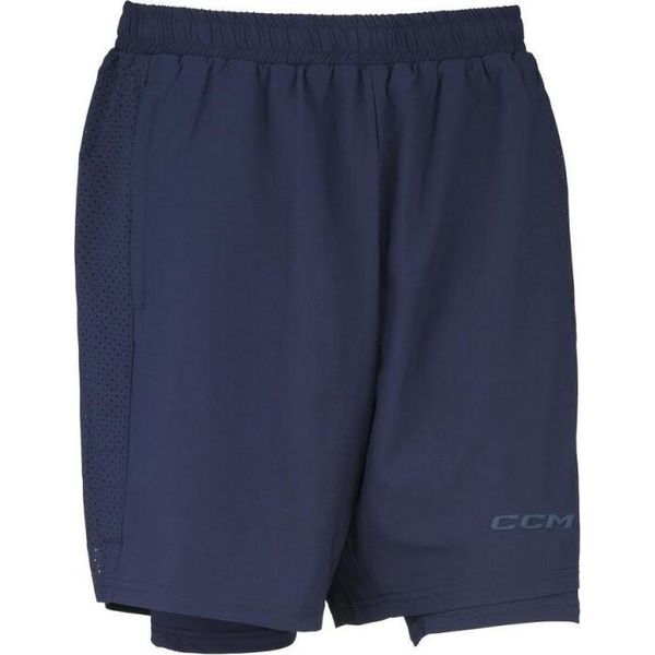 Pantaloncini Ccm Training 2In1 Senior Navy Xl-image