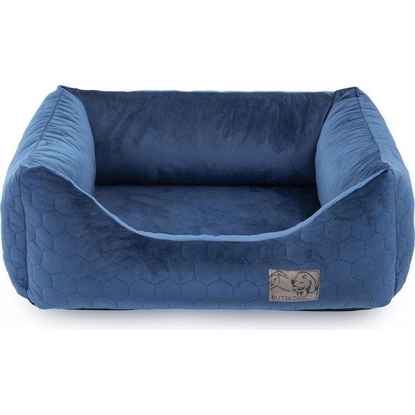 Letto Per Cani Premium Velvet Blue Xxl - 120X95X25 Cm | Divano Morbido Per Cani E Gatti-image