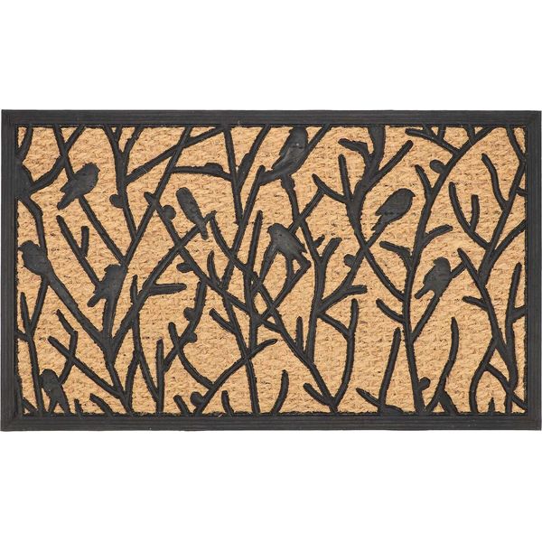 Esschert Design | Zerbino - Fibra Di Cocco - 75X45 Cm - Antiscivolo - Decorativo Con Uccelli-image