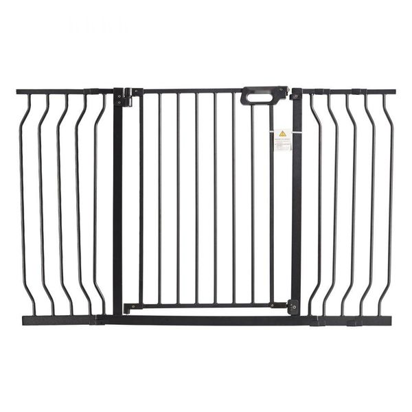 Cancelletto Di Sicurezza Per Porte - Cancelletto Di Sbarramento Per Bambini E Animali Domestici - Cancelletto Per Scale Orientabile Su Entrambi I Lati, Altezza 762 Mm - Cancelletto Per Bambini Nero, Senza Foratura, Larghezza 749-1346 Mm-image