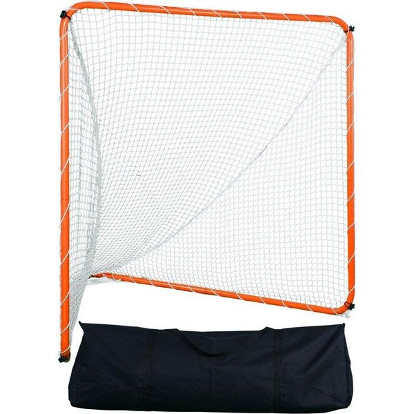 Porta Da Lacrosse, 6' X 6', Struttura In Acciaio Con Rete - Attrezzatura Portatile Per L'allenamento Del Lacrosse In Cortile, Compresa La Borsa Per Il Trasporto - Installazione Facile E Veloce - Ideale Per L'allenamento.-image