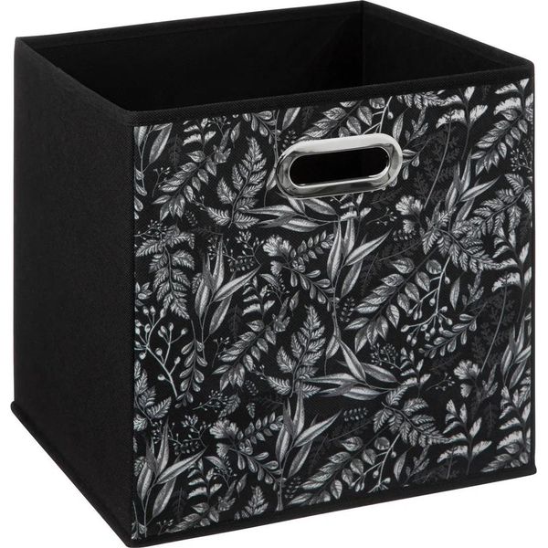 5Five Simply Smart | Cestino Portaoggetti - Biologico - 31X31 Cm - Nero - Decorativo E Pieghevole-image