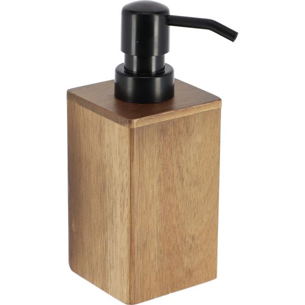 Tendance | Dispenser Per Sapone - Dispenser Per Sapone - 150 Ml - Marrone - Contenitore Per Sapone - Legno D'acacia-image