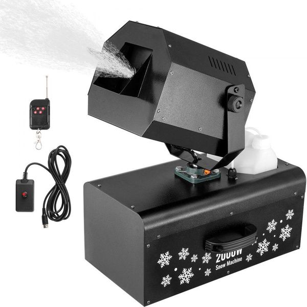 Macchina Della Neve 2000W - Telecomando A Batteria - Macchina Per La Produzione Di Neve Per Feste - Ideale Per Eventi Invernali-image