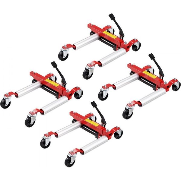 Carrello Portaruote - Leva Per Posizionamento Pneumatici Per Veicoli Pesanti - Cric Per Auto Da 1500 Lb - Confezione Da 4 Pezzi Per Auto E Veicoli Commerciali-image